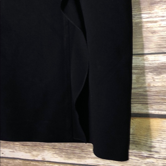 VALENTINO Pencil Skirt Side Ruffle Black - Picture 5 of 8